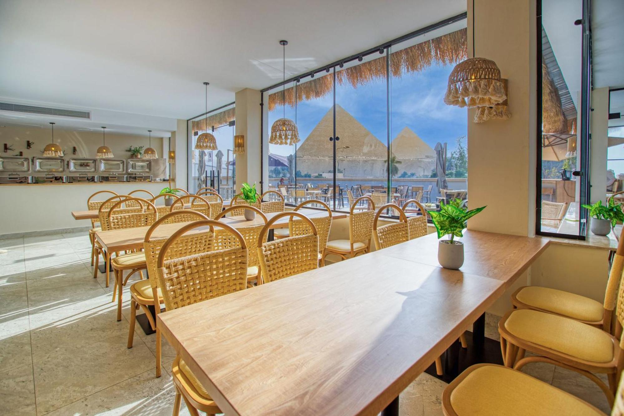 Kafret el-Gabal La Boutique Hotel - Vue Des Pyramides מראה חיצוני תמונה