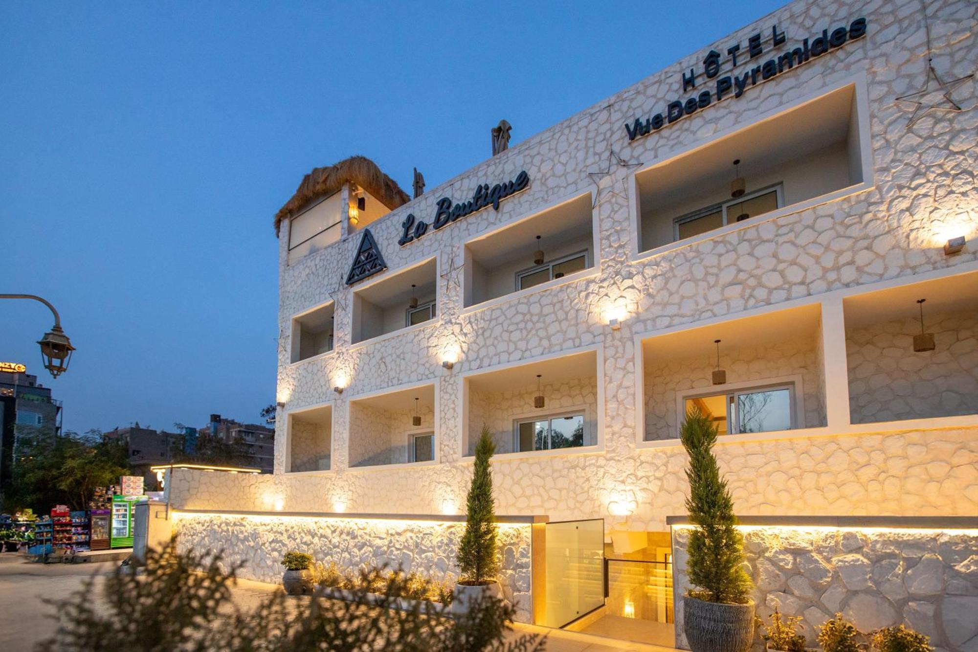 Kafret el-Gabal La Boutique Hotel - Vue Des Pyramides מראה חיצוני תמונה