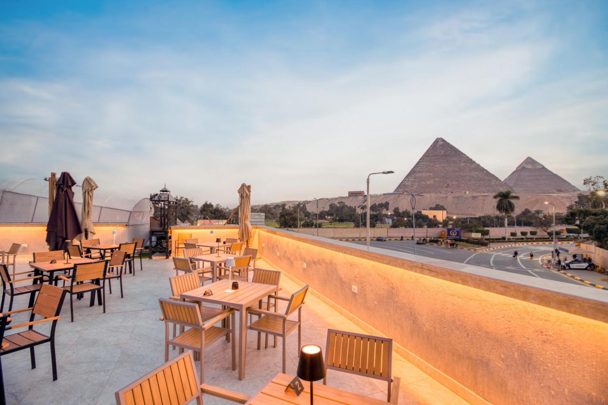 Kafret el-Gabal La Boutique Hotel - Vue Des Pyramides מראה חיצוני תמונה