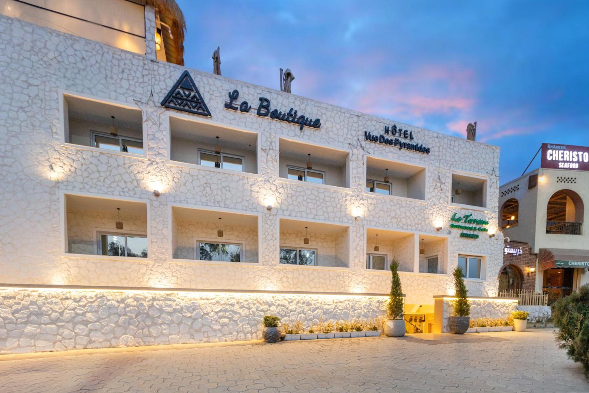 Kafret el-Gabal La Boutique Hotel - Vue Des Pyramides מראה חיצוני תמונה