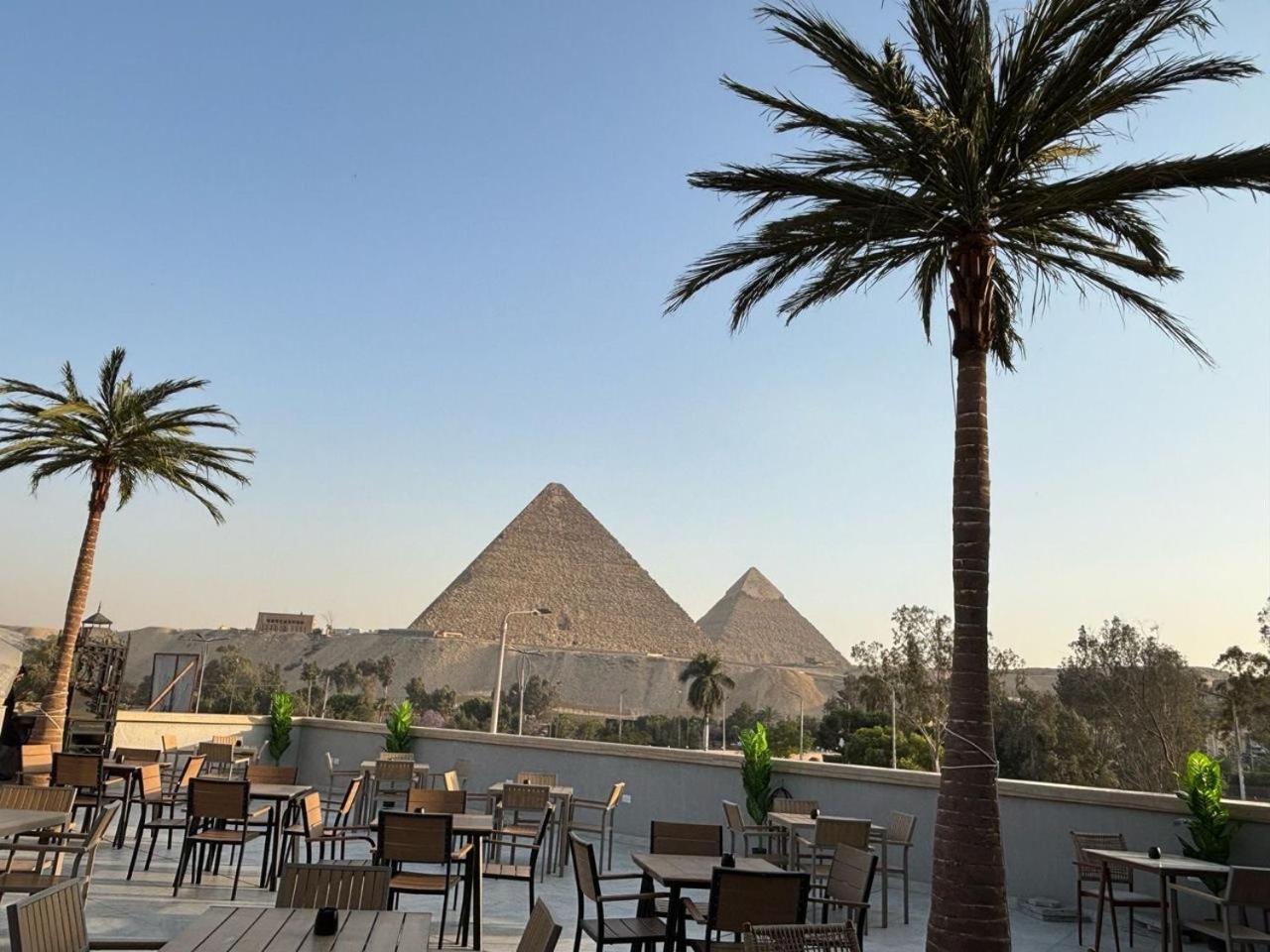 Kafret el-Gabal La Boutique Hotel - Vue Des Pyramides מראה חיצוני תמונה