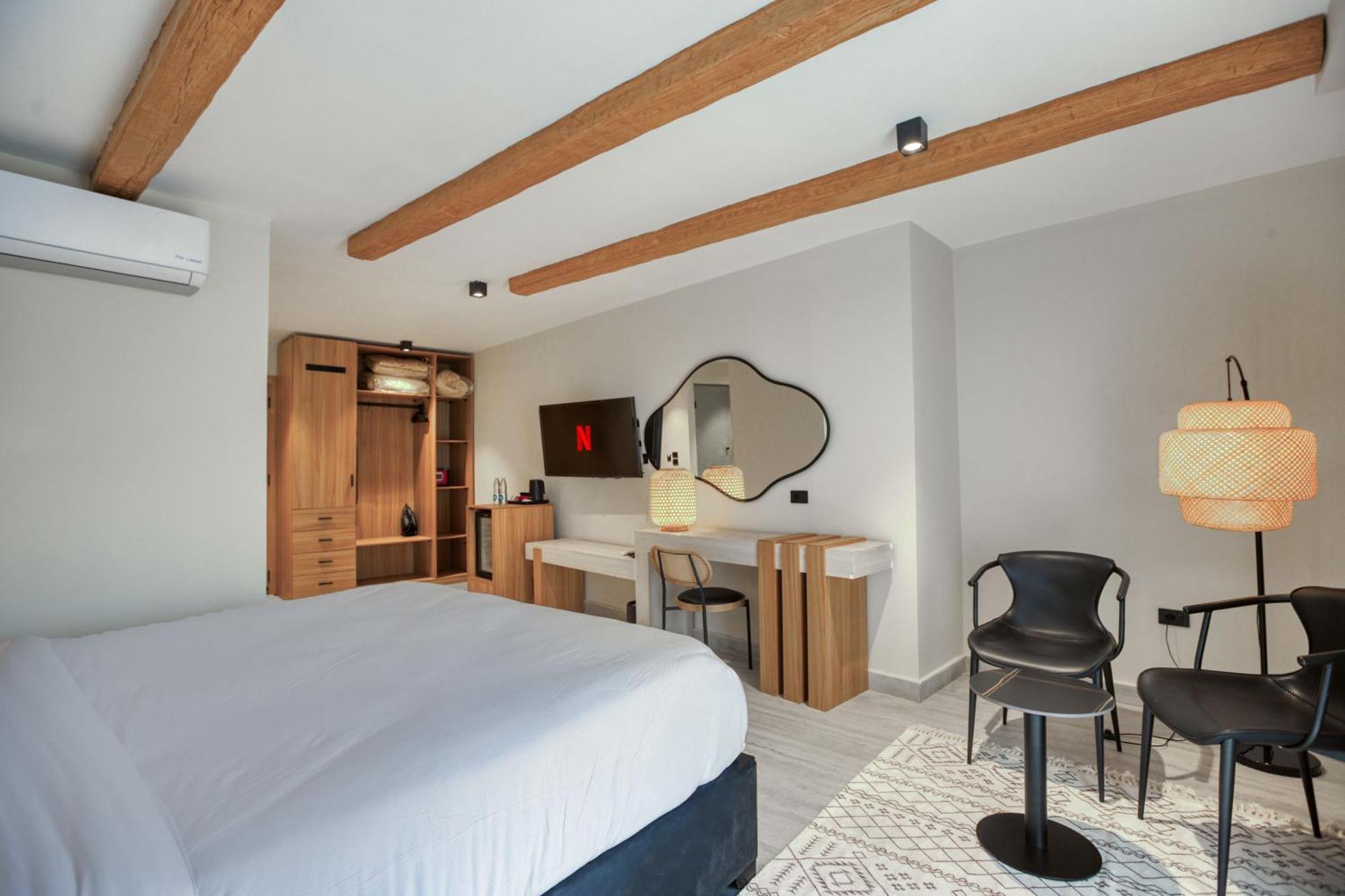 Kafret el-Gabal La Boutique Hotel - Vue Des Pyramides מראה חיצוני תמונה